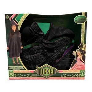 💜Universal's Wicked Deluxe Elphaba Dress & Accessories Child Dress up Size:4-6X